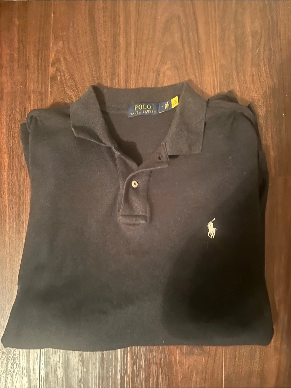 Polo by Ralph Lauren Black Short-Sleeve Polo with Embroidered Pony